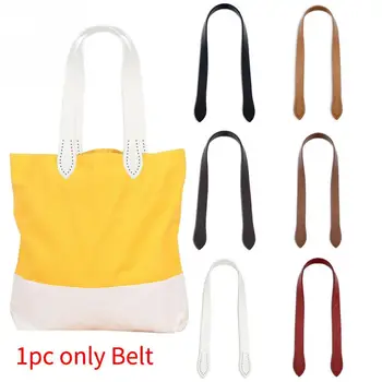 

1PC Hand Sewing Handbag Strap Simple DIY Accessories Long Handle PU Leather Replacement Belt 60cm For Shoulder Bag Universal