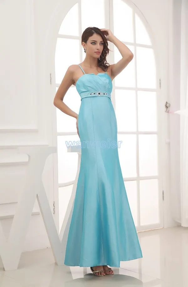Синий Vestido de novia,,, хит, официальное, небесно-голубое, длинное, дизайн, нестандартный размер/цвет, тафта, платье подружки невесты - Цвет: Синий