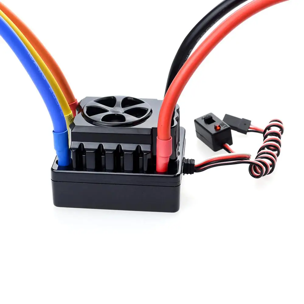 US $59.84 Rocket 120A Beast Brushless Motor Sensored Sensorless ESC Electric Speed Controller 6V 84V 3A BEC for 18 RC Monster Buggy