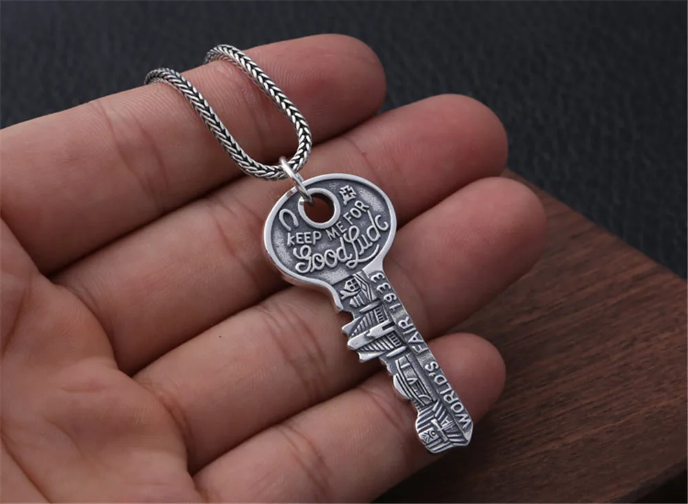 Emith Fla 925 пробы, серебряное ожерелье, подвески для женщин и мужчин, модные ювелирные изделия, этнические винтажные подвески