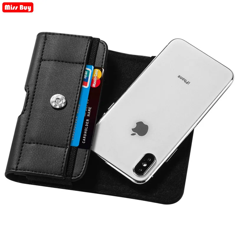 Чехол для телефона с зажимом ремня iPhone Samsung huawei xiaomi redmi Meizu кожаный чехол