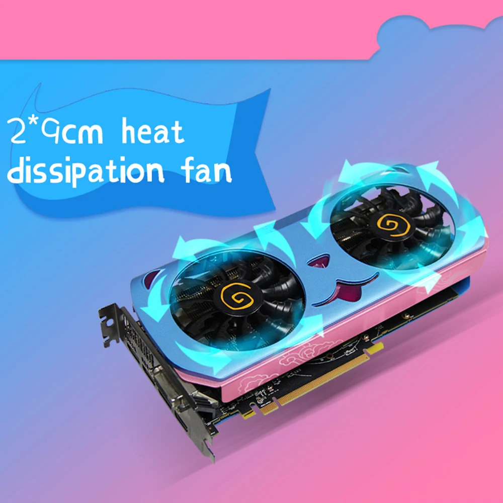 Yeston Radeon RX 580 GPU 8 ГБ GDDR5 256 бит игровой настольный компьютер ПК видеокарты Поддержка DVI/HDMI PCI-E X16 3,0