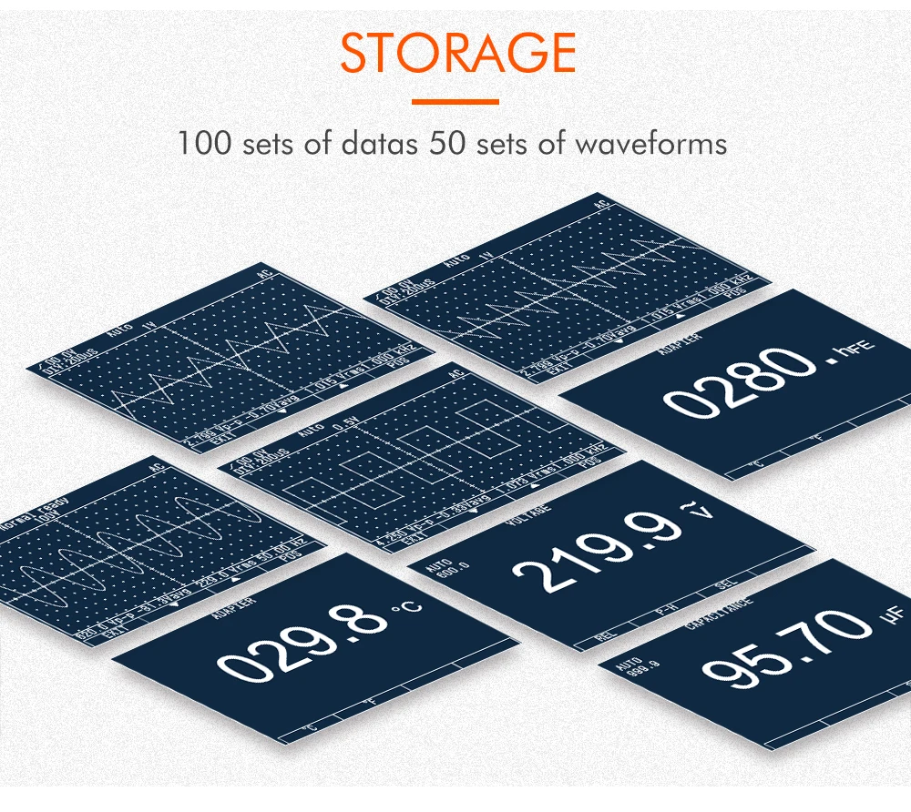 TooltopIntelligent 2 в 1 цифровой 40 МГц 200 Msps/S осциллограф 6000 отсчетов True RMS AC/DC 1000 В мультиметр с аналоговым Grap