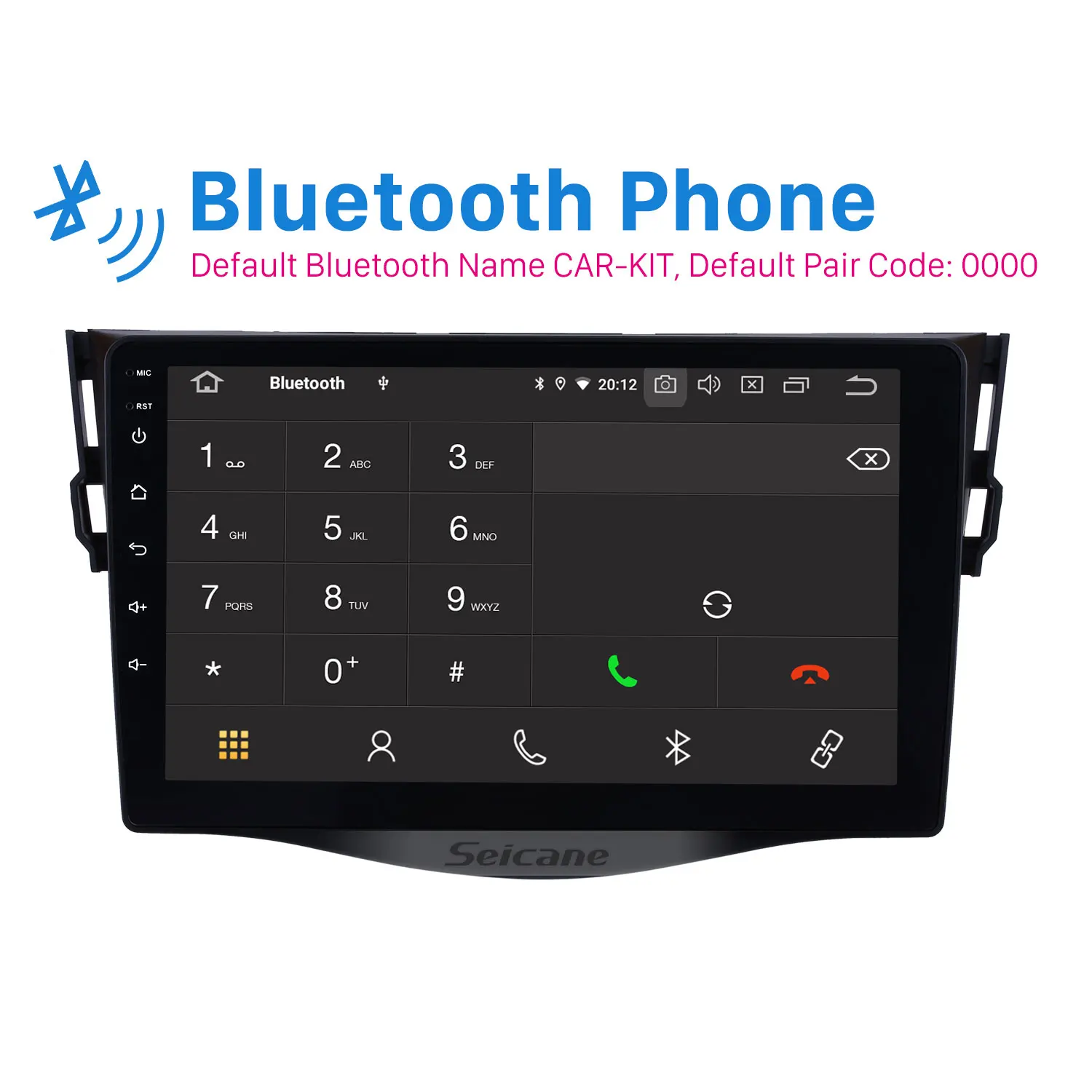 Seicane автомобильный Navi Android9.0 HD " Авторадио gps навигатор для Toyota RAV4 2007-2011 мультимедийный плеер головное устройство поддержка 4G Wifi