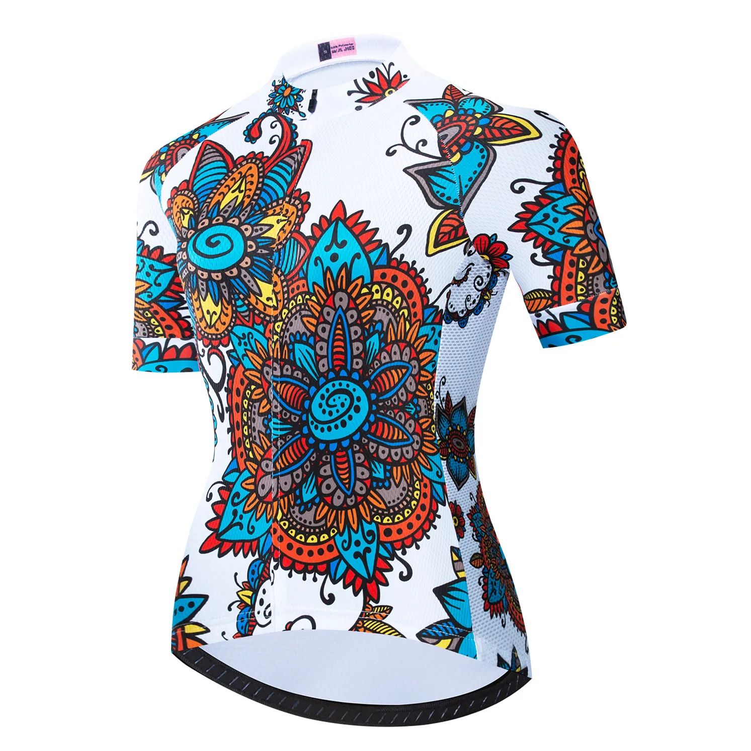 thumbnail image 1 of 2022 Maillot de ciclismo para mujer, camiseta de ciclismo de montaña, carretera, MTB, camiseta corta para bicicleta, blusa de equipo de carreras para mujer, ropa de equitación blanca, 1 of 5