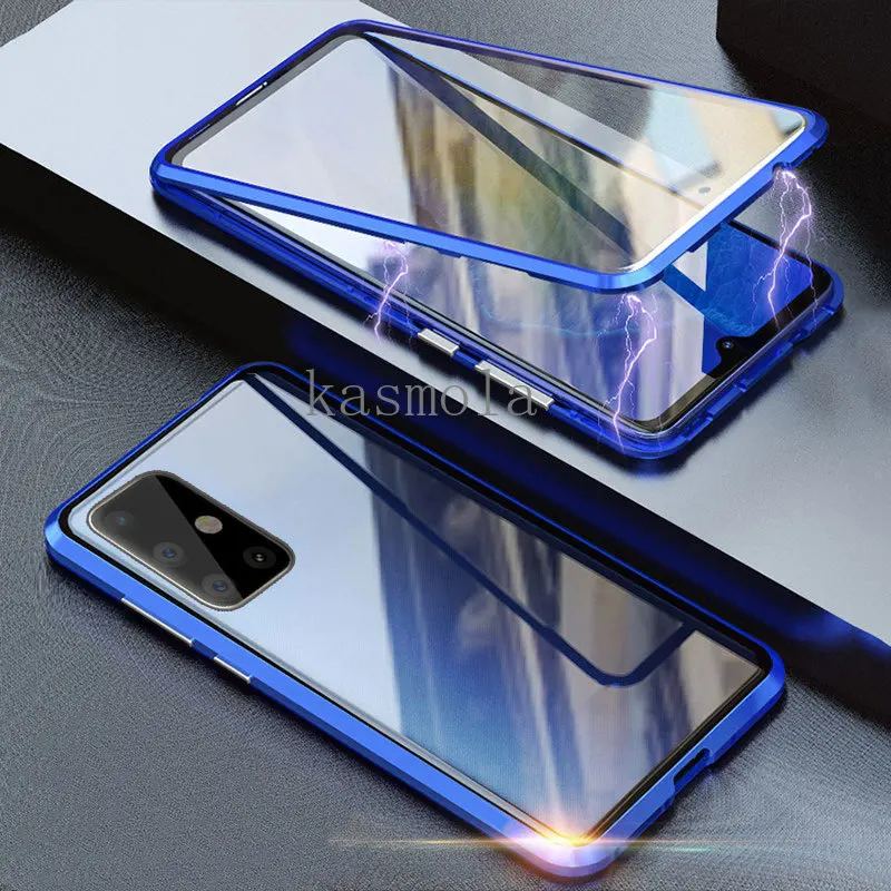Двухсторонний магнитный защитный чехол 360 для Samsung Note 20 S20 S10 S9 S8 Plus A31 A51 A71 A21s A50 A70