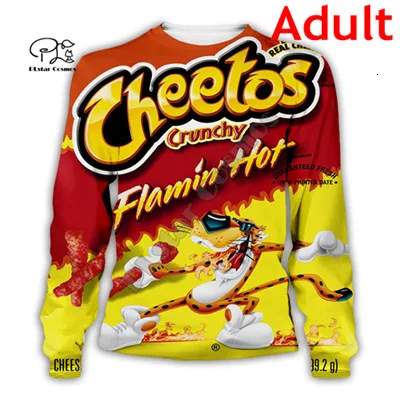 Unisex Sweatshirt Одинаковые комплекты для семьи костюм снэки cheetos 3D Толстовка/Sweathsirt/футболка/застежки-молнии/жилет для мамы, папы и мамы, сына и дочери, единый стиль детские Мужской пуловер - Цвет: Unisex Sweatshirt