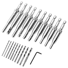 Hinge Tapper Set 21pcs Self Centering Hinge Tapper Core Hole Puncher High Speed Steel Door Window Center Drill Bits Set For Woodworking