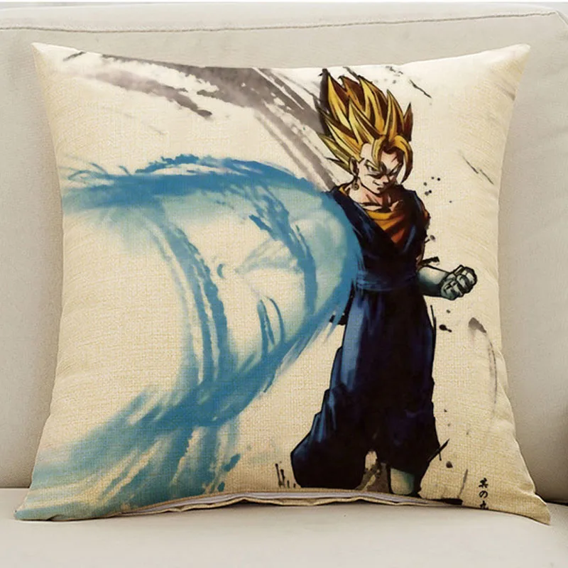 Mling 1 шт. 45x45 см Dragon Ball Сунь Укун мультяшная наволочка в стиле аниме льняная Подушка для поясницы декоративная наволочка