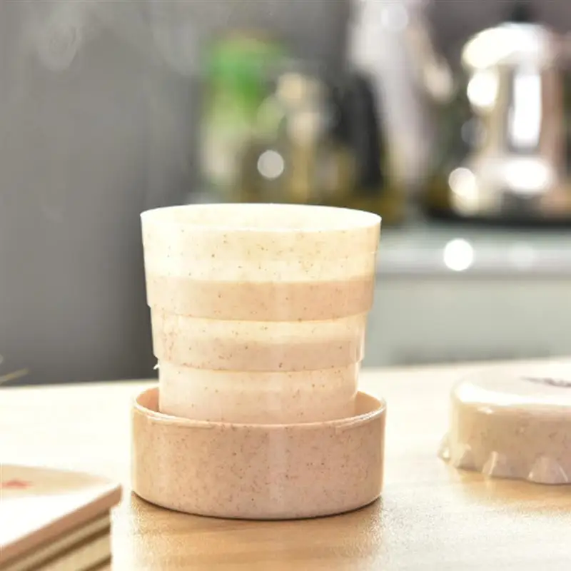 Новая пшеничная соломенная дорожная кофейная кружка портативная складная дорожная питьевая чашка для воды экологичная питьевая кружка питьевая утварь