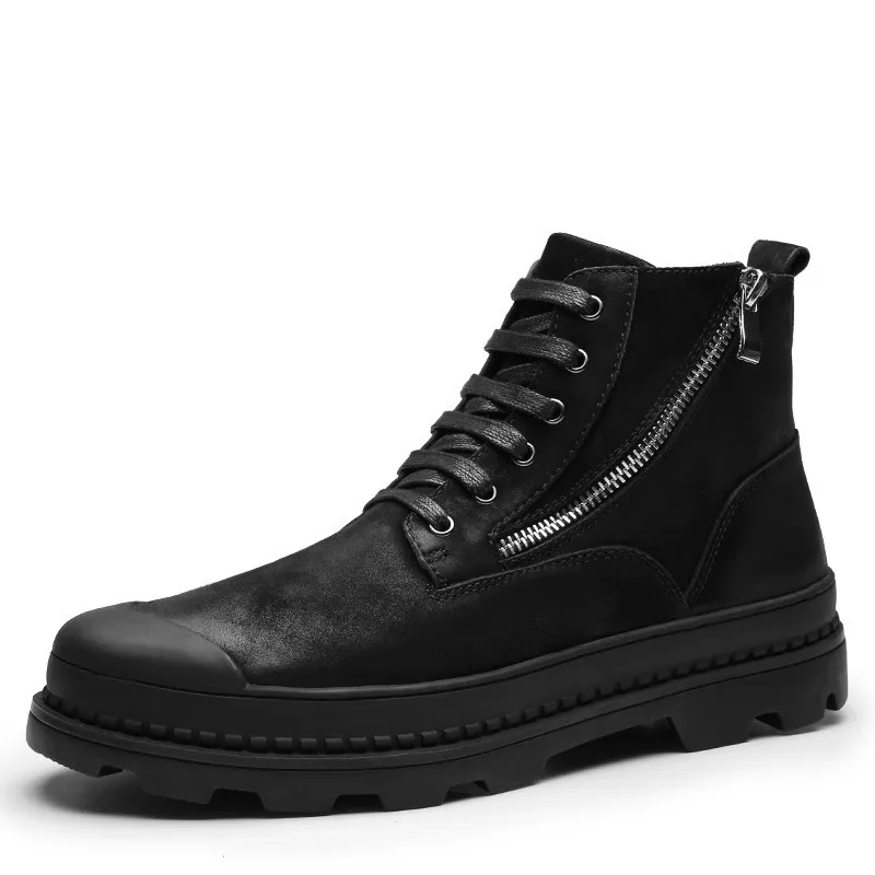 

Wenzhou Dynamic Season New Style Men Martin Boots Hight-top Genuine Leather Worker Boot Men's Combat Boots