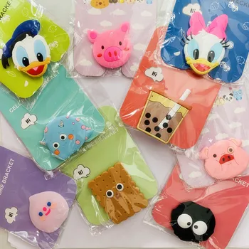 

Phone Holder Stand Handy Holder Epoxy Bracket Lazy Finger Stand Holder 3D Cartoon Animal Foldable Stretch Pocket Socket Mount