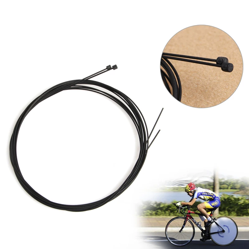 

2pcs Bike Bicycle Front Brake Shift Cable Rear Derailleur Wire Teflon Coated MTB X7JD