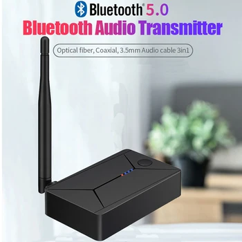 

Bluetooth 5.0 Audio Transmitter 3.5mm 3.5 AUX Jack RCA USB Coaxial Optical Stereo Wireless Adapter Dongle For TV PC Headphones