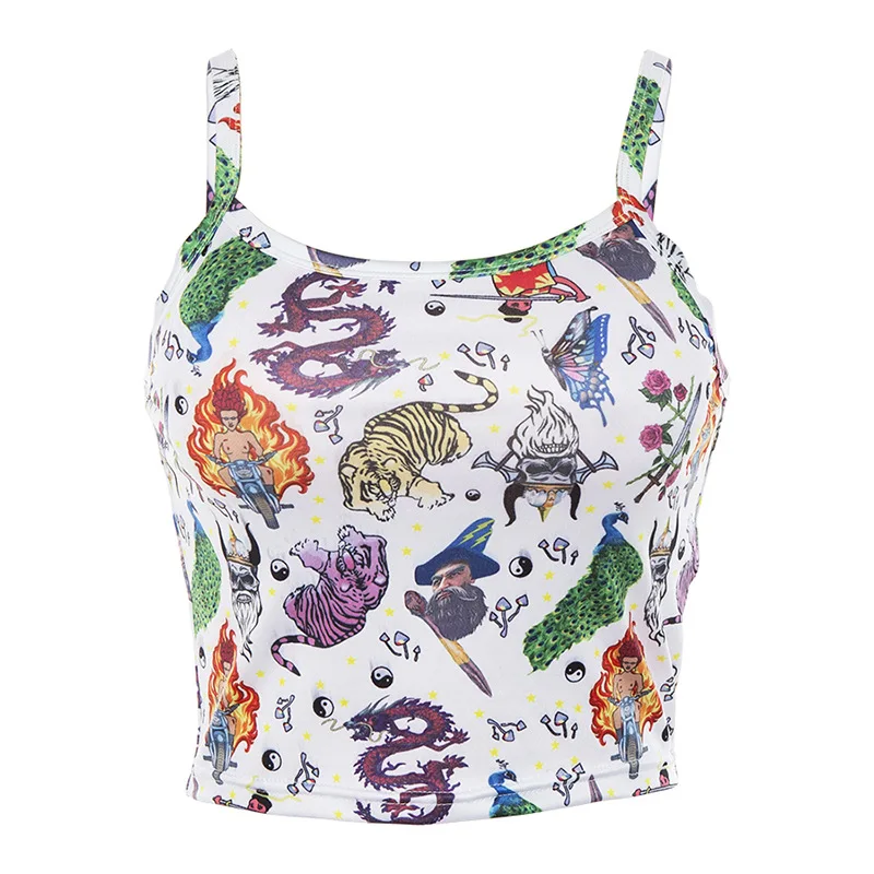 Женский летний топ на бретельках ArtSu белый Повседневный Топ без рукавов с