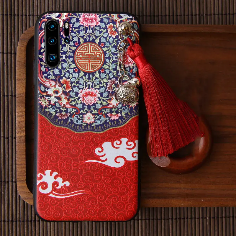 Pattern C 3D рельефный чехол для samsung Galaxy Note 10 Plus 5G 9 8 S10 S9 S8 Plus, чехол с кисточкой, тисненый противоударный мягкий чехол на заднюю панель, чехол - Color: Pattern C