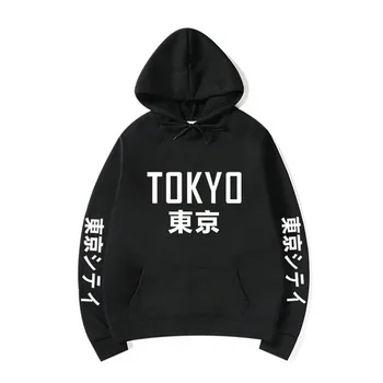 

2020 New Arrival Japan Harajuku Hoodies Tokyo City Printing Pullover Sweatshirt Hip Hop Streetwear Men/Women Hooded Sweatshir