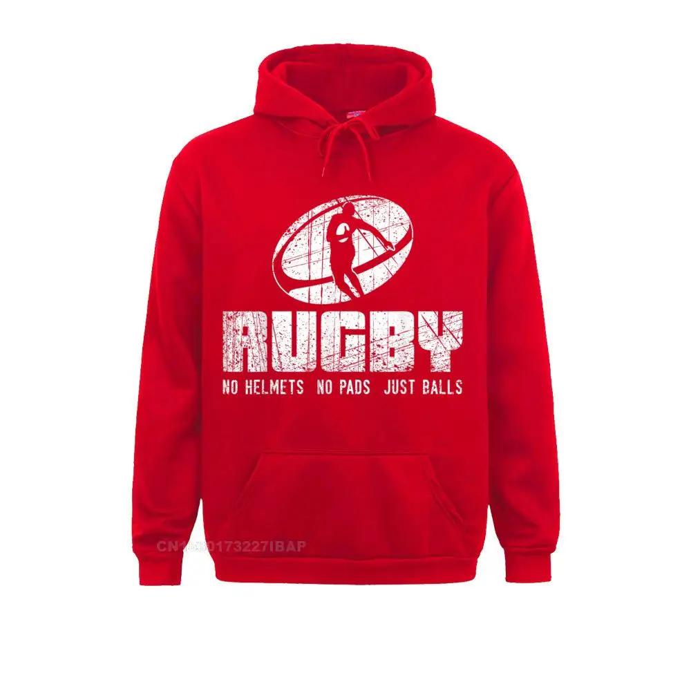 thumbnail image 1 of Camiseta de rugby sin casco, sin protectores, solo pelotas, divertida cita de rugby, sudaderas de ocio para mujer, camisas divertidas, sudaderas con capucha, capuchas góticas, 1 of 5