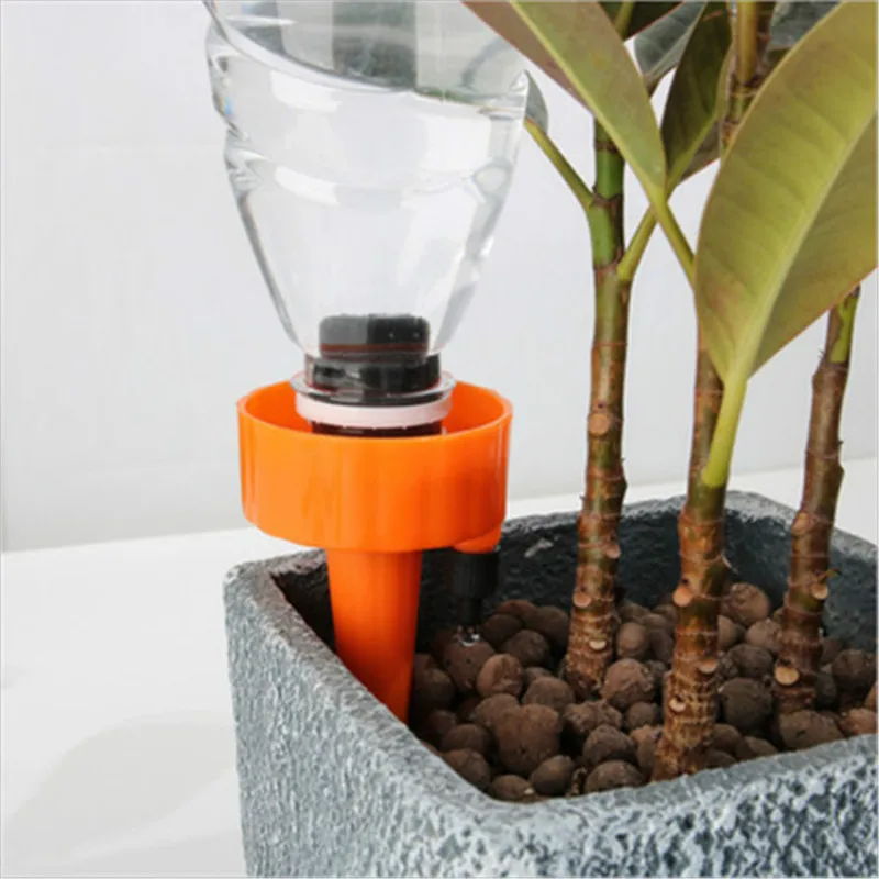 DIY автоматическое самополив устройство ленивый экологический движущийся воды капельного полива сеялка инструмент для растительная теплица pf9188