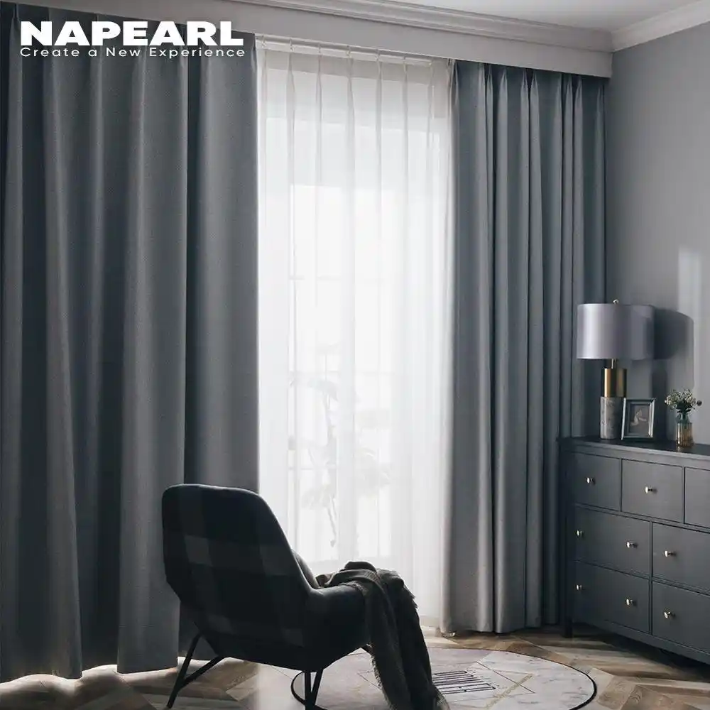 tamano 140x260cm envio desde espana napearl 1 unidad sombreado de 100 cortinas para sala de estar ventana combina con todo diseno solido