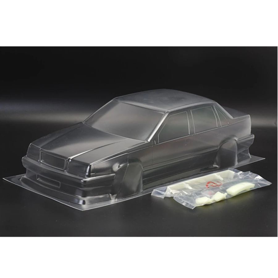 Team C VOLVO 850 BTCC прозрачный корпус с красочной наклейкой для масштаба 1/10 Rc Дрифт