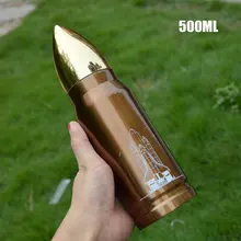 Командный клуб Военная ракетная чашка из нержавеющей стали Вакуумная Пушечная чашка офисная водная чашка в подарок