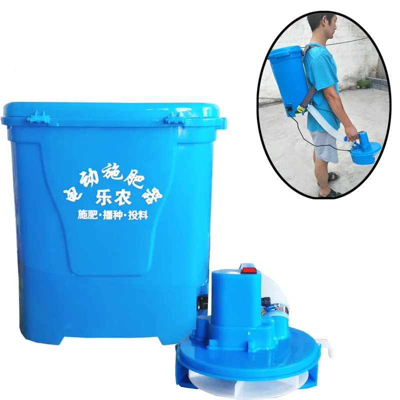 

15%,Front carrying type Lightweight Electric Fertilizer Rechargeable seeder seeder average Throwing Feeding machine 20L