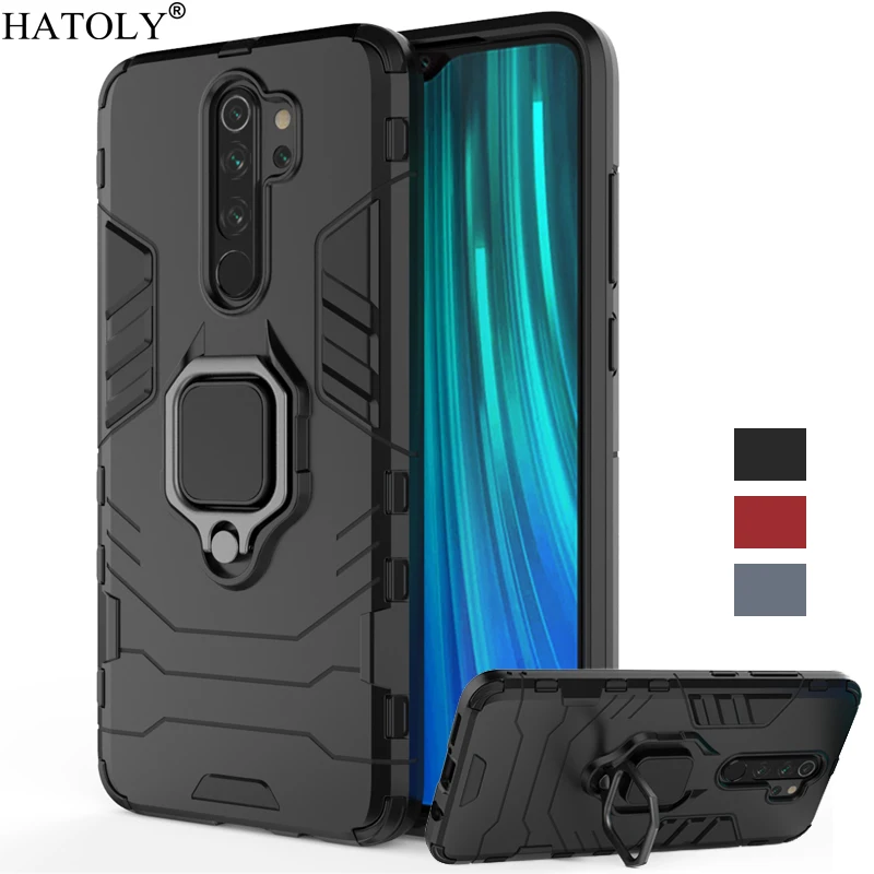 Чехол для Xiaomi Redmi Note 8 Pro чехол с магнитным кольцом держателем противоударный