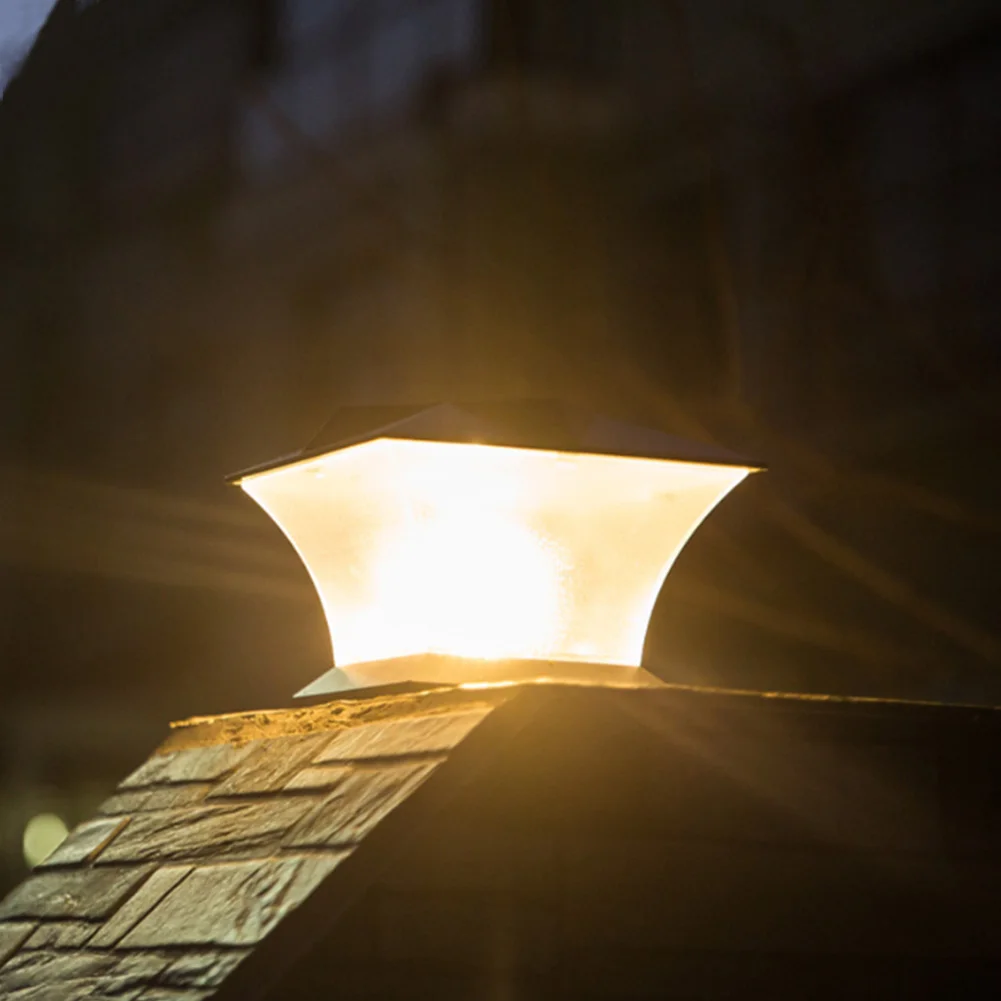 

Square Park Solar Powered Corridor ABS Led Landscaping Lamp Patio Outdoor Lawn Path Automatic Fence Light Garden Decoration
