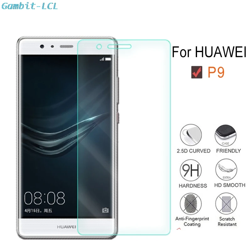 Per Vetro Temperato Huawei P9 5.2 "Protezione Dello Schermo Per Huawei Eva-L09 Eva-L19, Eva-L29 L09 L19 L29 Pellicola Protettiva