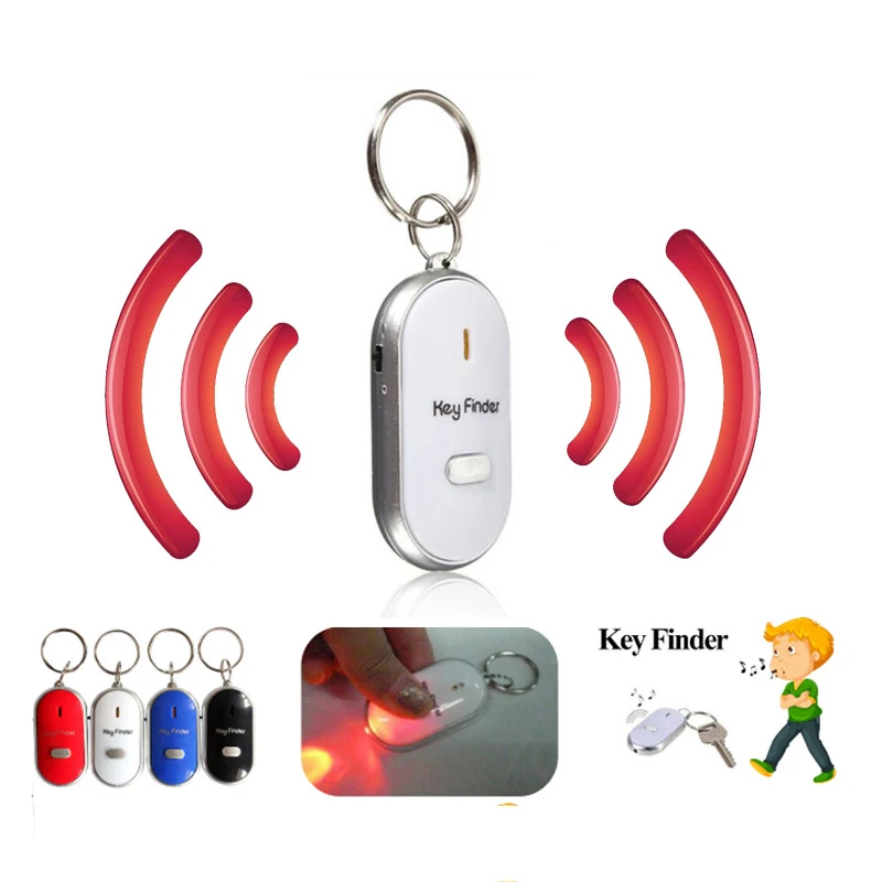 New LED Light Torch Remote Sound Control Lost Key Finder Locator Keychain Mini old age anti - loss device Alarm Locator Track