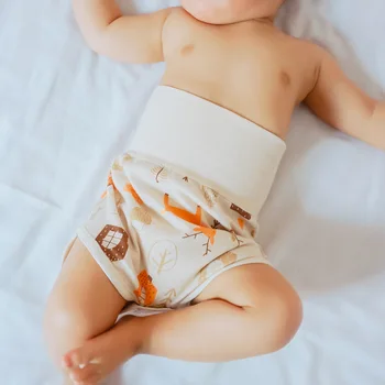 

Children's Clothing 100% Colored Cotton Kids High Waisted Belly Protection 0-24M Baby Soft Summer Shorts Unisex Casual Cotton