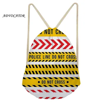 

ADVOCATOR Seal Text 3D Design Man Drawstring Bag Women String Back Pack Shoes Pouch for Custom Logo Mochila Tela Cordon Sporttas
