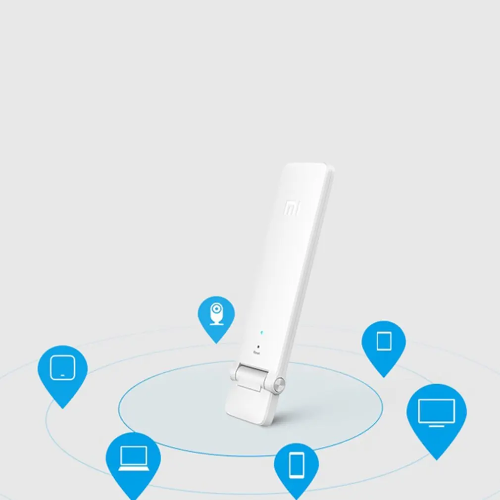 Xiaomi Wi-Fi ретранслятор 2 усилитель-удлинитель 2 Универсальный Repitidor Wi-Fi адаптер 300 Мбит/с 802.11n Беспроводной усилитель сигнала WiFi сигнала