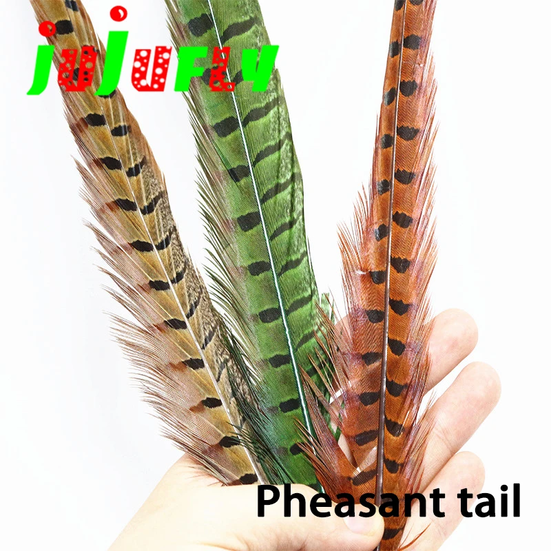 

selected 3feathers original 15"long premium fly tying ringneck pheasant tail feathers versatile nymph fly tying materials