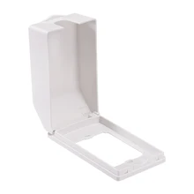 Uxcell всепогодный выход крышка в использовании штепсельная розетка протектор для внутреннего использования s 142x83x48 мм белый 3 шт