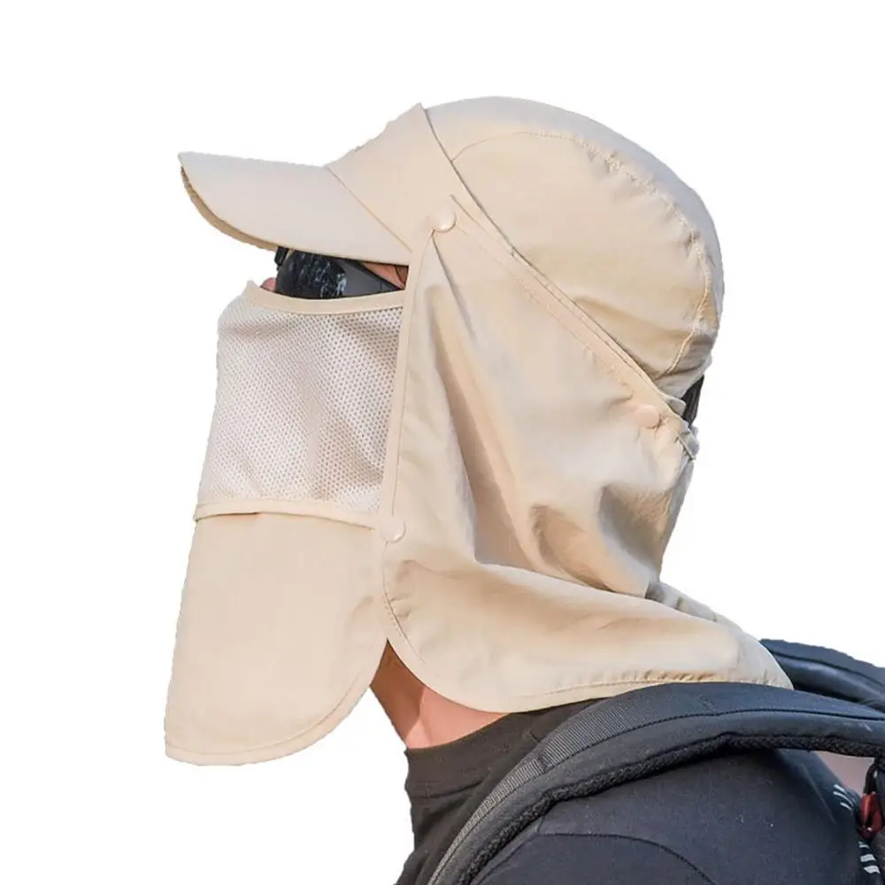 

Outdoor Flap Caps Quick Dry 360 Degree Protection Sunshade Breathable Water Resistant Ear Neck Cover Sportswear Accessories New