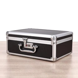 Boîte à Outils en aluminium Boîte De Support Cas Vol Mallette Avec mots de passe/clé Verrouillée, équipement Cosmétique Manucure Maquillage Mallette De Rangement 