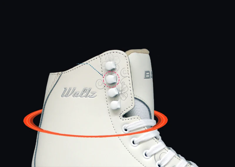 Kids Children Professional Thermal Warm Figure Skating Ice Skates Shoes With Ice Blade - Waterproof PVC Coating image 3