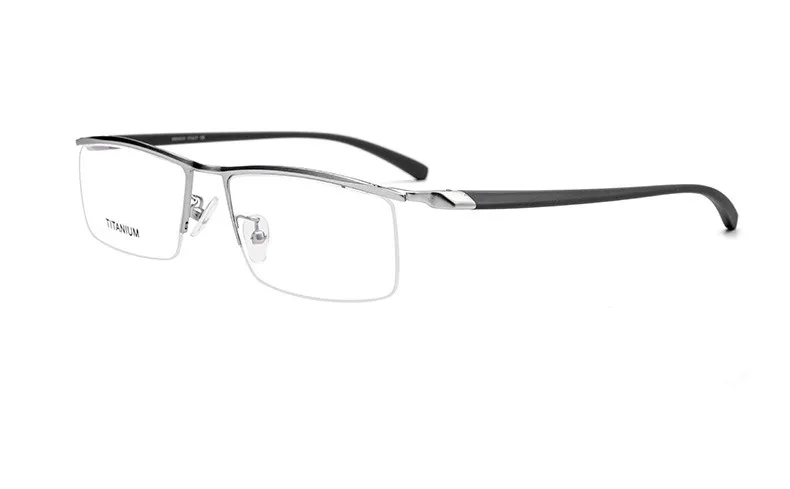 

Belight Optical Titanium alloy Mens brow line Half rimless Glass Frames Designer EyeGlasses Fashion Prescription 8332