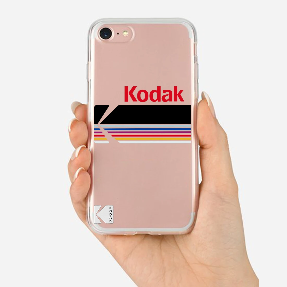 Kodak чехол для телефона классический полый логотип мягкий силиконовый прозрачный чистый чехол для iphone 11 Pro MAX 6 6s 7 8plus 5S 5 X XS XR XSMax