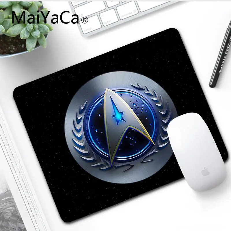 MaiYaCa ваш собственный коврик Star Trek, высокоскоростной коврик для мыши, игровой коврик для ноутбука, коврик для мыши, игровой коврик для мыши - Цвет: No LockEdge 18x22cm