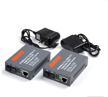 

1 Pair HTB-3100 Optical Fiber Media Converter Fiber Transceiver Single Fiber Conver