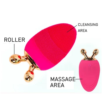 

Face Washing Brush Skin Blackhead Remover Pore Cleaner Face Massage Professional Ultrasonic Vibration Electric Facial Cleansing