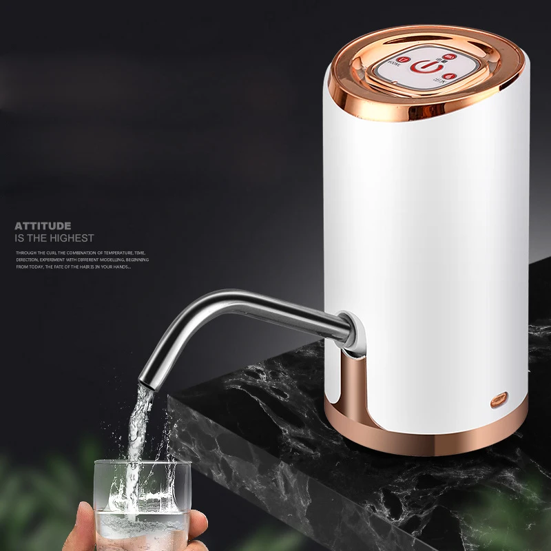 USB Charged Water Dispenser Protable Electric Drinking Water Pump Silent Design-Fits for 2 to 5 Gallon Bottles