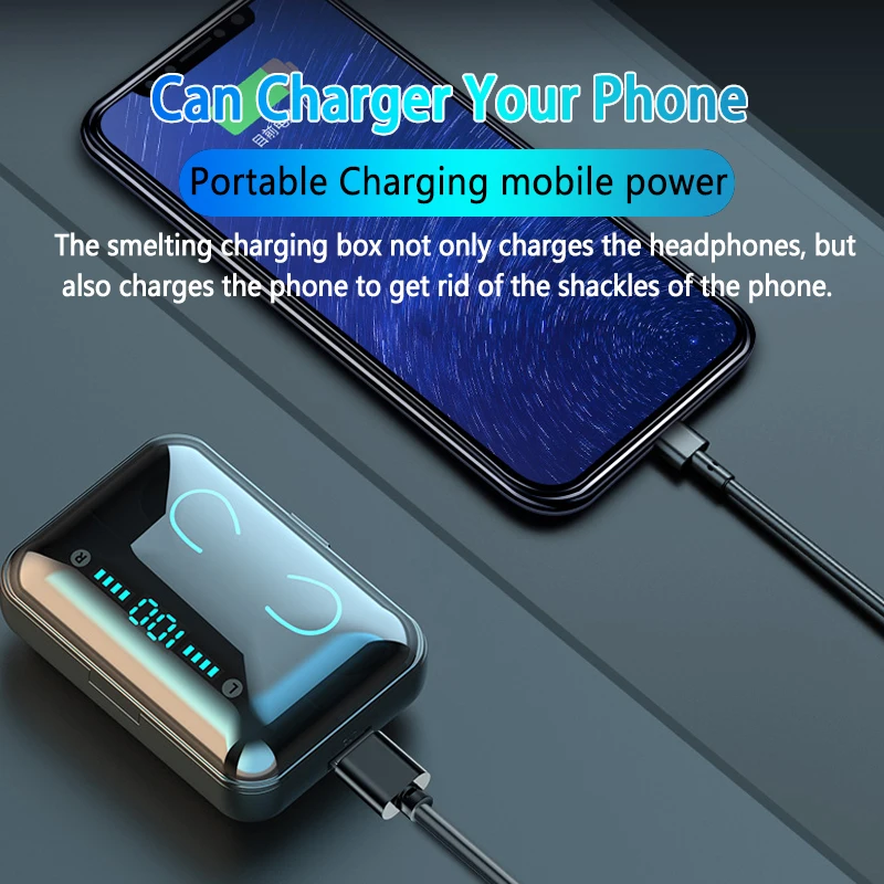 Wireless Headset Earphone Touch Control In Ear Bluetooth Earbuds Mini Fashion Cool Earphones Suitable for iPhone Android iOS
