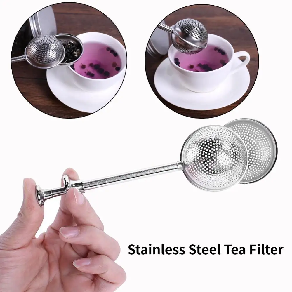 Легкое чайное ситечко из нержавеющей стали заварник с шариковой сеткой фильтр