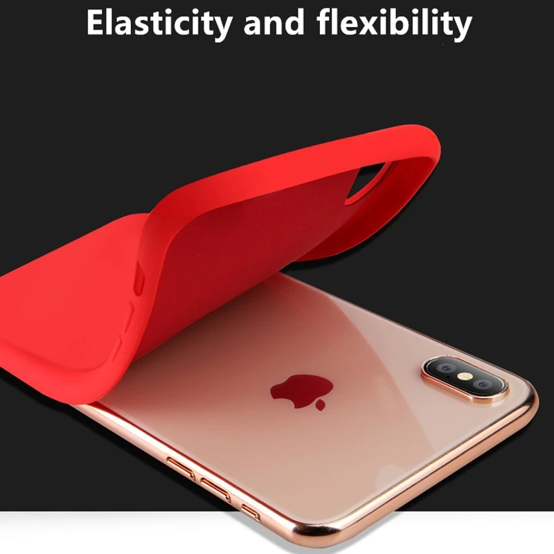 Силиконовый чехол для Apple iPhone 7 8 Plus задняя крышка для iPhone X Xs 11 Pro Max XR 6 6S Plus эластичность и гибкость защита от падения