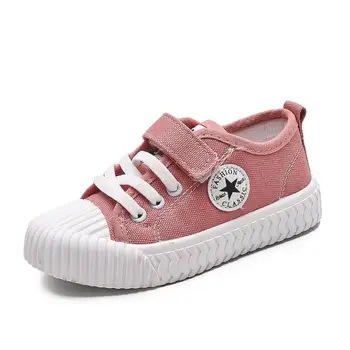 

New Children Canvas Shoes Girls Sneakers Breathable Fashion Kids Shoes For Boys Comfortable Running Casual Sport Student Shoes