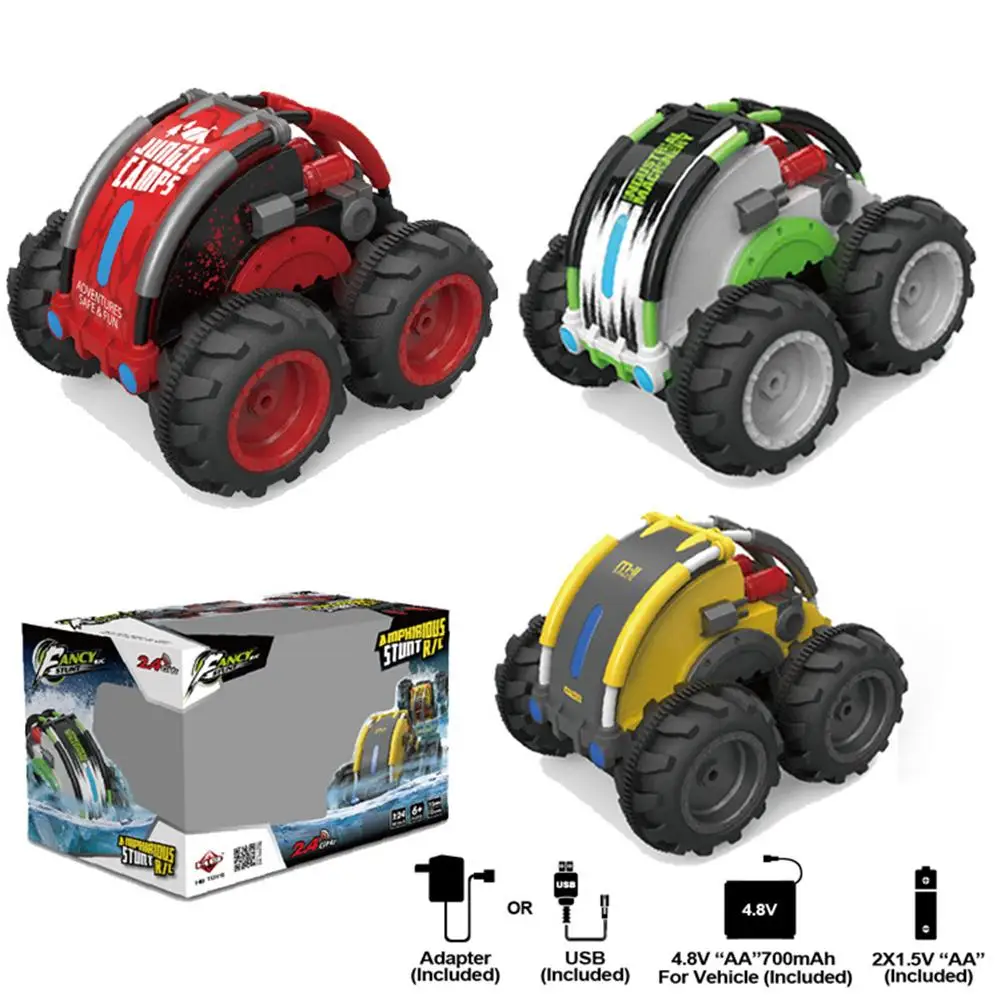 Детский двухсторонний Радиоуправляемый автомобиль 4wd 360 градусов вращение амфибия пульт дистанционного управления детский робот Радиоуправляемый автомобиль, игрушки для подарков